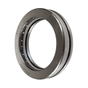 A close-up of the Sparex Bearing Thrust 51108 - S.18278, showcasing its circular metallic design and precisely grooved edges, reminiscent of high-quality Zetor Tractor Bearings.