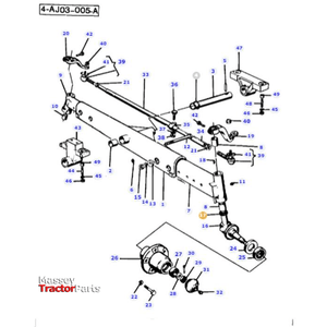 Massey Ferguson Bearing Thrust - 392060X1 | OEM-Massey Ferguson-2WD Parts,Axle Spindles & Components,Axles & Power Train,Bearings,Farming Parts,Front Axle & Steering,Tractor Parts