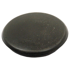 A round, black plastic cap with a slightly textured surface, measuring 1 inch in diameter, often used as the Sparex Blind Grommet Ø1'' x 1/16'' Groove (Sparex Part No. S.11349).