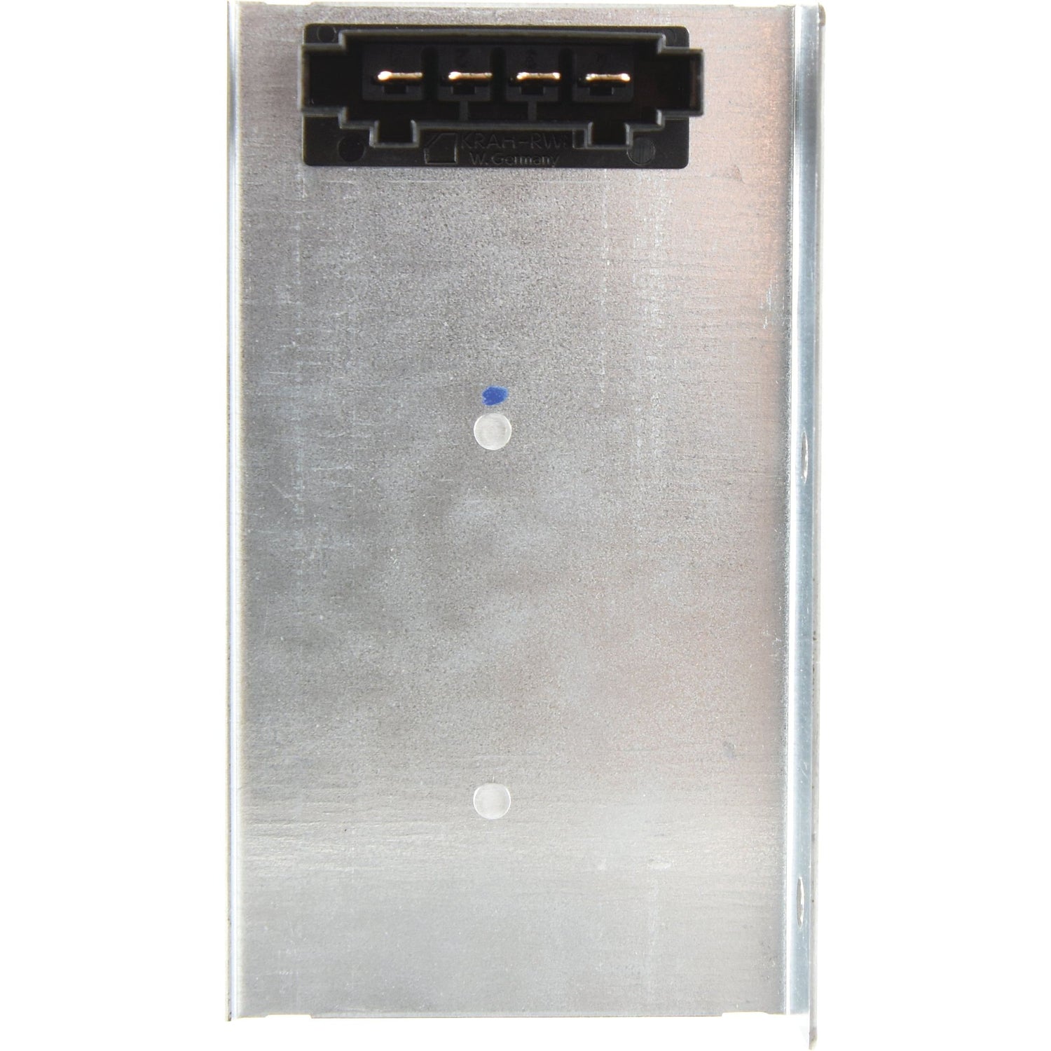 The Sparex Blower Motor Resistor (Sparex Part No.S.152527) is a metallic electronic component with a black connector on the top. The front face is plain with two visible screws.