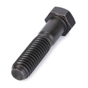A reliable component for Massey Ferguson tractor parts from the 100 Series, this AGCO bolt (7/16x1.7/8 unc, product code 376805X1) features a black hexagonal head with visible threads, set against a white background.