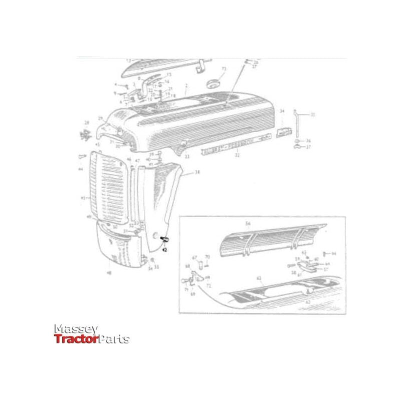 Massey Ferguson Bolt Bonnet Hinge - 180718M1 | OEM | Massey Ferguson parts | Bonnet Hinges-Massey Ferguson-Bolts,Bolts & Set Screws,Bonnets & Components,Cabin & Body Panels,Farming Parts,Metric,Nuts,Screws & Fasteners,Towing & Fasteners,Tractor Body,Tractor Parts,UNC,UNF