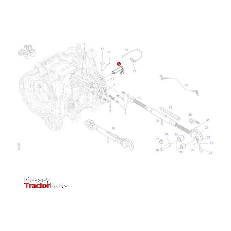 Fendt Bolt - H737870050010 | OEM | Fendt parts | Linkage-Fendt-Bolts,Bolts & Set Screws,Farming Parts,Linkage,Metric,Nuts,PTO & Linkage,Screws & Fasteners,Top Link Components,Towing & Fasteners,Tractor Parts,UNC,UNF