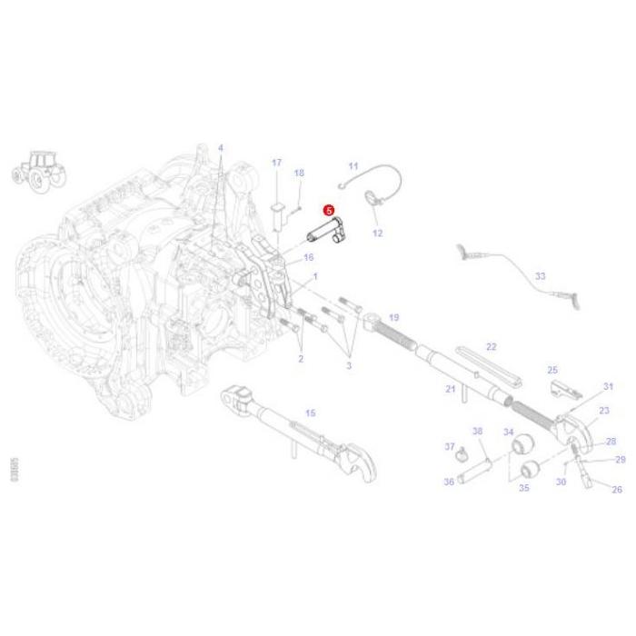 Bolt - H737870050010 - Massey Tractor Parts