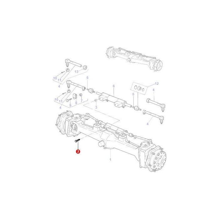 Bolt M12x40 12.9 - 3428397M1 - Massey Tractor Parts