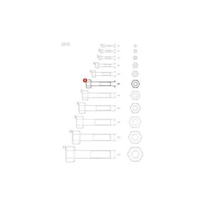 Bolt M12x40 - 390912X1 - Massey Tractor Parts