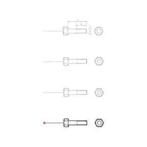 Bolt M16x135 10.9 - 3019869X1 - Massey Tractor Parts