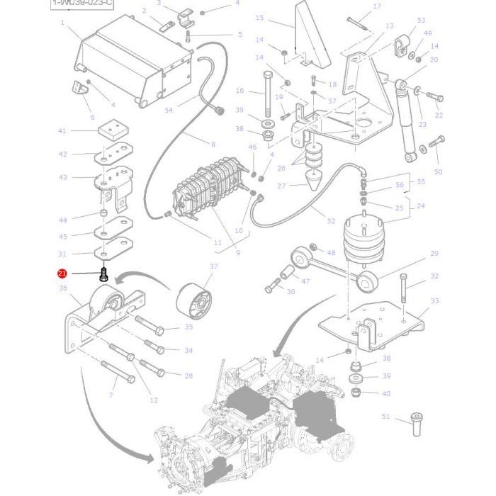 Bolt M16x35 - 339275X1 - Massey Tractor Parts