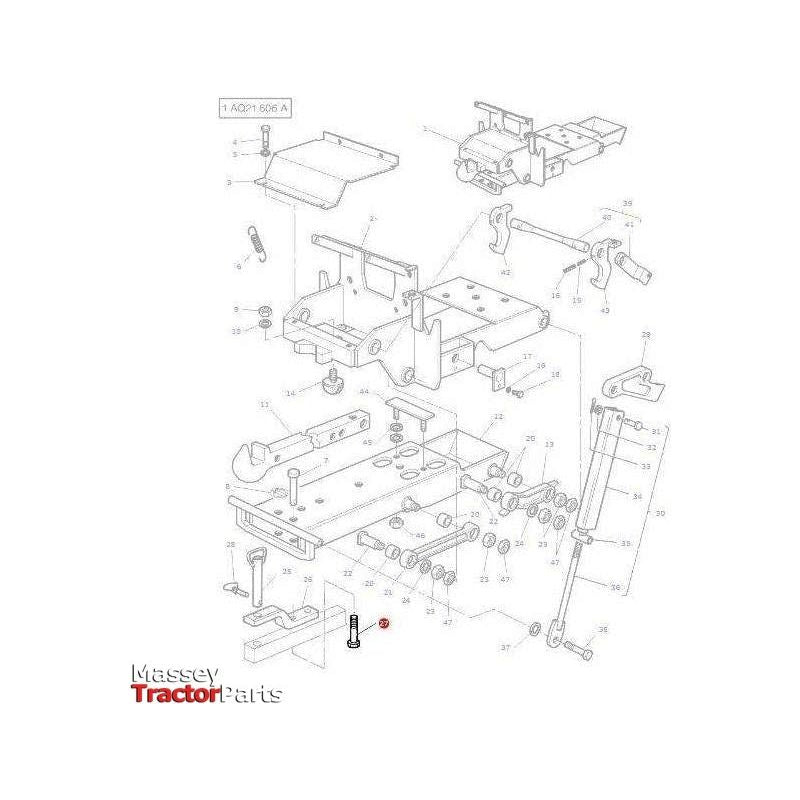 Massey Ferguson Bolt M14x70 10.9 - 3000254X1 | OEM | Massey Ferguson parts | Hitch Kits & Components-Massey Ferguson-Bolts,Bolts & Set Screws,Farming Parts,Hydraulic Lift Components,Hydraulics,Metric,Nuts,Screws & Fasteners,Towing & Fasteners,Tractor Hydraulic,Tractor Parts,UNC,UNF