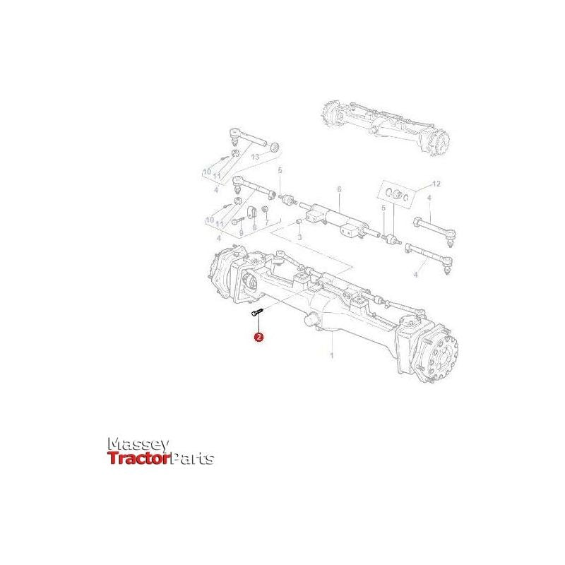 Bolt M12x40 12.9 - 3428397M1 | OEM |  parts | Axles & Power Transmission-Massey Ferguson-Axles & Power Train,Bolts,Bolts & Set Screws,Farming Parts,Front Axle & Steering,Metric,Nuts,Screws & Fasteners,Towing & Fasteners,Tractor Parts,UNC,UNF