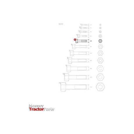 Massey Ferguson Bolt M10x100 - 339269X1 | OEM | Massey Ferguson parts | Bolts-Massey Ferguson-Bolts,Bolts & Set Screws,Cylinder Head Components,Cylinder Heads,Engine & Filters,Engine Parts,Farming Parts,Hardware,Metric,Nuts,Screws & Fasteners,Towing & Fasteners,Tractor Parts,UNC,UNF,Workshop,Workshop Equipment