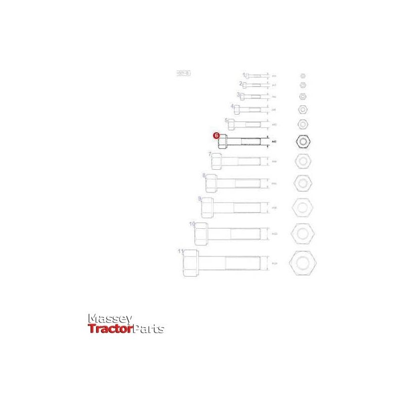 Massey Ferguson Bolt M12x30 10.9 - 1440716X1 | OEM | Massey Ferguson parts | Bolts-Massey Ferguson-Bolts,Bolts & Set Screws,Farming Parts,Hardware,Metric,Nuts,Screws & Fasteners,Towing & Fasteners,Tractor Parts,UNC,UNF,Workshop,Workshop Equipment