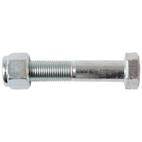 A Sparex Bolt & Nut 1/2'' x 2 1/4'' (DIN 931) grade 8.8 UNF set with a partially threaded shaft, showcased on a white background, fitting as: 81766 | Sparex Part No.S.77769.