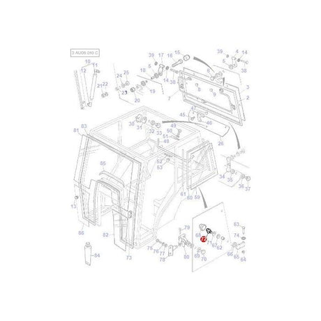 Bolt Rear Window - 3477706M1 - Massey Tractor Parts