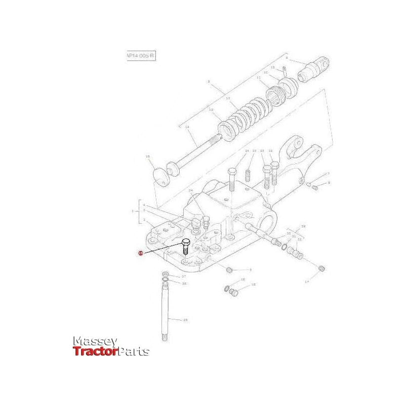 Massey Ferguson Bolt 7/16x1.7/8 unc - 376805X1 | OEM | Massey Ferguson parts | Axles & Power Transmission-Massey Ferguson-Bolts,Bolts & Set Screws,Farming Parts,Metric,Nuts,Screws & Fasteners,Towing & Fasteners,Tractor Parts,UNC,UNF