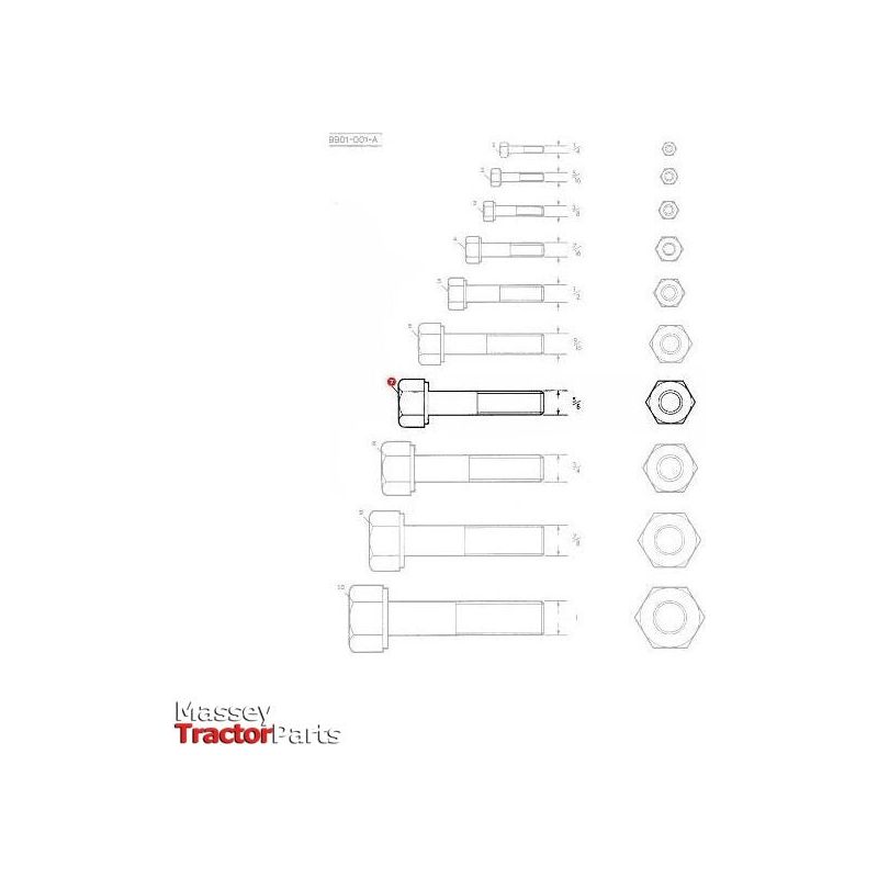 Massey Ferguson Bolt 5/8x2.3/8 unc - 354286X1 | OEM | Massey Ferguson parts | Bolts-Massey Ferguson-Bolts,Bolts & Set Screws,Farming Parts,Hardware,Metric,Nuts,Screws & Fasteners,Towing & Fasteners,Tractor Parts,UNC,UNF,Workshop,Workshop Equipment