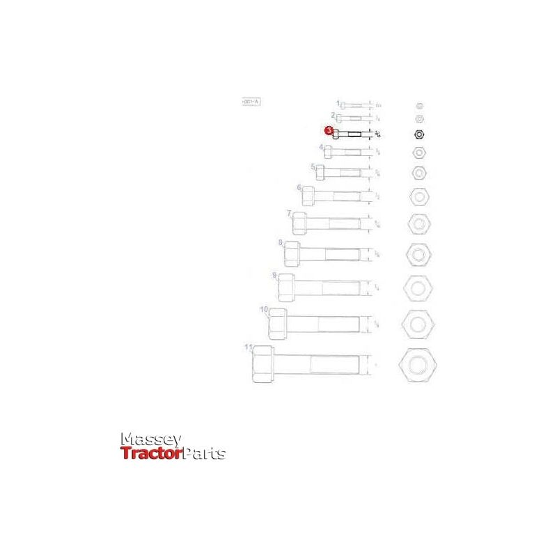 Massey Ferguson Bolt 5/16x1.1/4 unf - 354497X1 | OEM | Massey Ferguson parts | Bolts-Massey Ferguson-Bolts,Bolts & Set Screws,Cooling Parts,Engine & Filters,Farming Parts,Hardware,Metric,Nuts,Radiators,Screws & Fasteners,Threaded Bar,Towing & Fasteners,Tractor Parts,UNC,UNF,Water Pump Assemblies,Water Pumps & Repair Kits,Workshop,Workshop Equipment