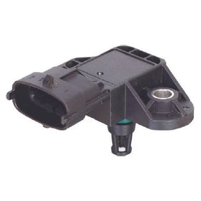 Close-up of the Boost Sensor (Sparex Part No.S.151154) by Sparex, showcasing its black rectangular plastic housing and electrical connector, similar to those used in Case IH machinery.