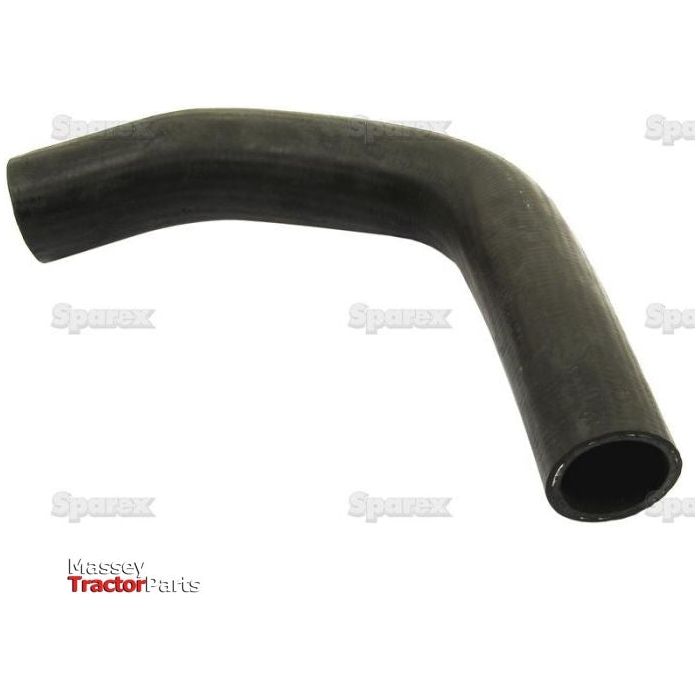 A black, curved rubber hose with a 90-degree bend, typically used in engine cooling systems. The product is a Sparex Bottom Hose, featuring an inner diameter of 38mm at both ends (Part No. S.40026). The Sparex branding is visible in the background, accompanied by a sturdy rubber hose clip for secure attachment.