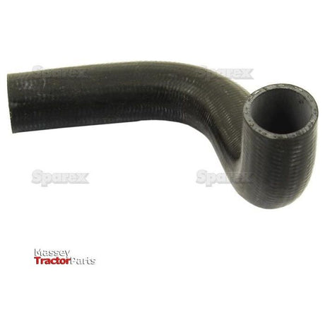 Displayed on a white background is a black rubber hose with a curved shape, labeled "Massey Ferguson" Tractor Parts, specifically the Bottom Hose by Sparex (Sparex Part No.S.40029) with an inner diameter of 38mm at both ends.