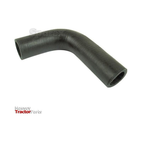 A black, bent cylindrical pipe labeled "Sparex" (Bottom Hose, Sparex Part No. S.70642) is centered against a white background with the text "Massey Tractor Parts" in the bottom left corner, featuring a rubber hose clip for added durability.