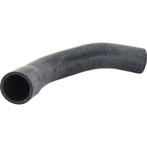 A Sparex Bottom Hose, featuring a black, curved rubber design with a textured surface and an inner diameter of 42mm at the smaller end and 35.5mm at the bigger end, is displayed against a plain white background, accompanied by a Sparex hose clip (Part No. S.140915).