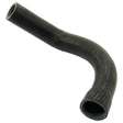 Image of a black, curved rubber hose with a smooth texture, ideal for Landini Massey Ferguson tractors. This is the Sparex Bottom Hose (Sparex Part No. S.41831) with an inner diameter of 31.7mm at the smaller end and 38.7mm at the bigger end.