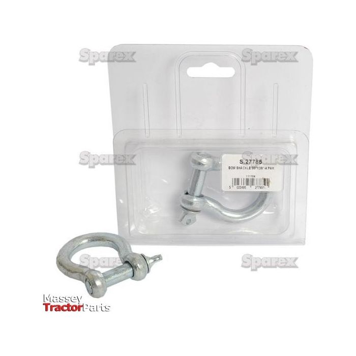 Bow Shackle, Pin⌀10mm, Size: 10mm (1pc. Agripak)
 - S.27785 - Farming Parts