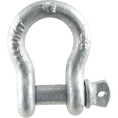 The Sparex Bow Shackle (Sparex Part No. S.21561) is a drop-forged, galvanized steel shackle equipped with a threaded pin, typically used for securing and lifting applications. It is designed for durability with a reliable safe working load of 3.25T (7100lbs).