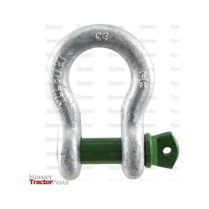 Bow Shackle, Rated: 6.75T (14300lbs)
 - S.21564 - Farming Parts