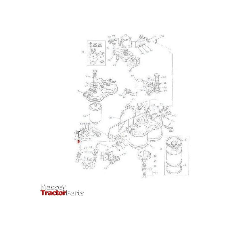 Massey Ferguson Bracket Pipe - 733869M1 | OEM | Massey Ferguson parts | Fuel Pipes-Massey Ferguson-Engine & Filters,Farming Parts,Fuel Delivery Parts,Fuel Line Fittings,Tractor Parts
