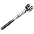 Image of a Sparex Brake Actuator Rod, part no. S.66229, featuring a metal clevis rod end with a threaded shaft, compatible with Ford/New Holland brake actuator rods.