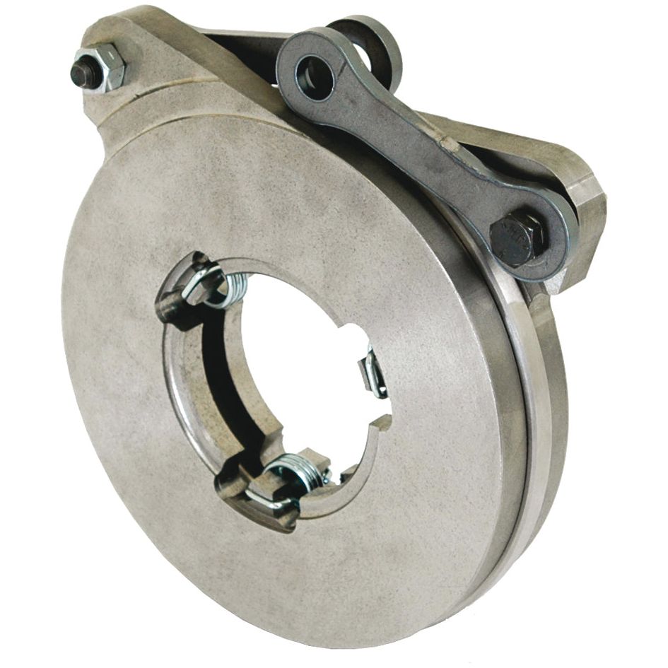 A mechanical part featuring a circular metal disk with a central hole and attached components, appearing to be an industrial or automotive disc brake assembly, includes the Brake Actuator (Sparex Part No. S.37392) from the brand Sparex.