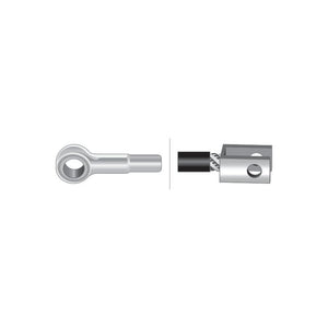 A two-part image showing a close-up of the metallic eyelet terminal of the Sparex Brake Cable (Part No. S.37292, Length: 1351mm, Outer cable length: 867mm) on the left and a cross-section of the cable end inserted into a crimping ferrule on the right.