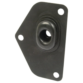 Close-up of a black rubber gasket with three mounting holes and a central opening, designed to fit the Sparex Brake Cover Plate (Sparex Part No.S.42644).