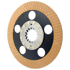 The Brake Friction Disc by Sparex, model S.72380, features a circular design with a metal center, six large holes encircling the middle, and a grooved outer edge. This 306mm disc is engineered with 15 splines to enhance performance.