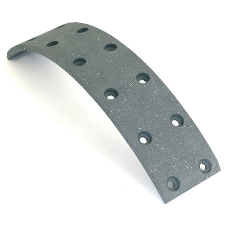 A dark gray brake shoe lining, Sparex part number S.37603, featuring a curved design with 14 perforations.