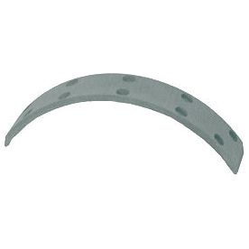 A Brake Shoe Lining (Sparex Part No.S.37605) from the Sparex brand, featuring a curved, perforated metal strip with evenly spaced holes along its length, is displayed against a plain white background and is ideal for Deutz-Fahr equipment.