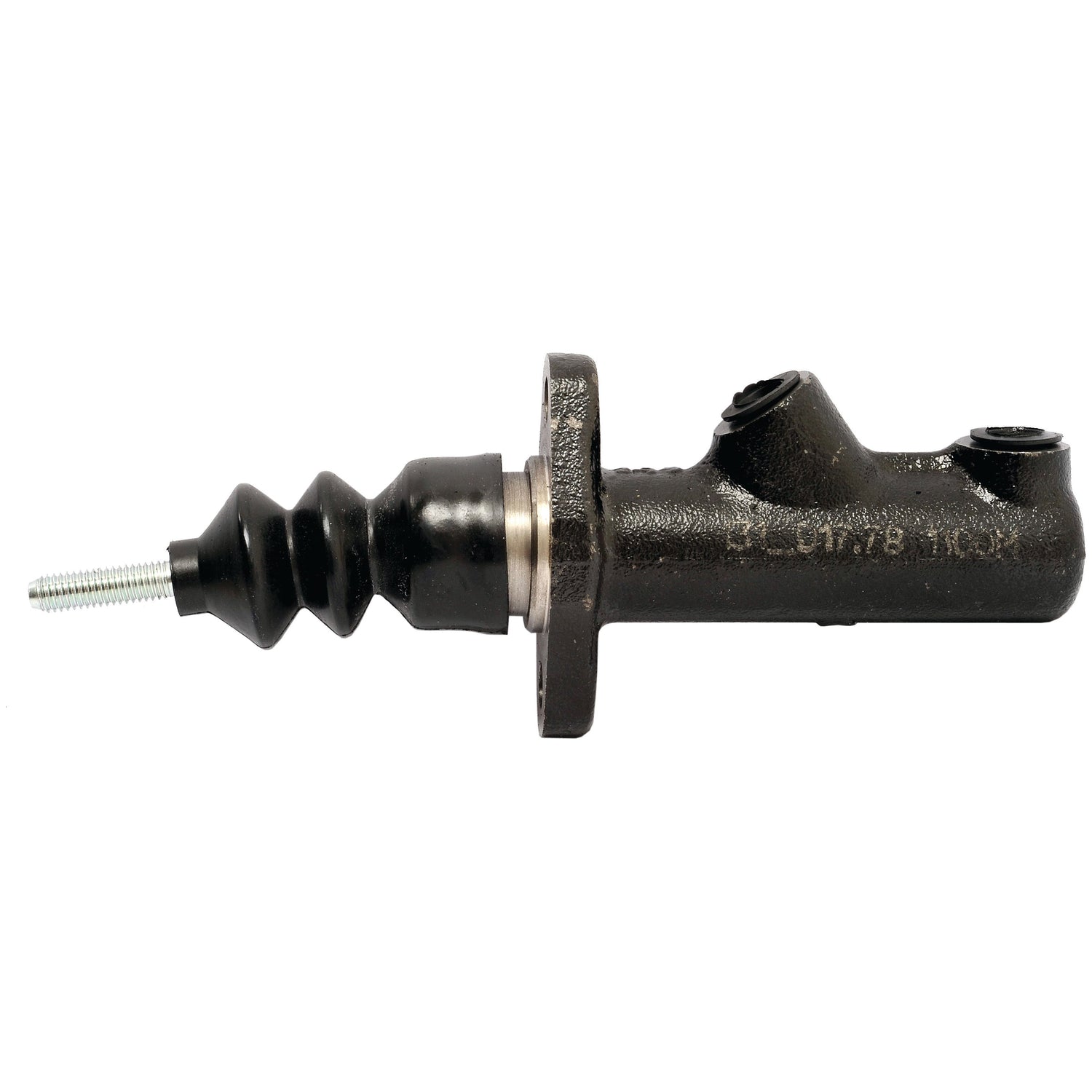 A black Brake Master Cylinder from Sparex (Part No. S.42265), isolated on a white background and designed for use with mineral oil.
