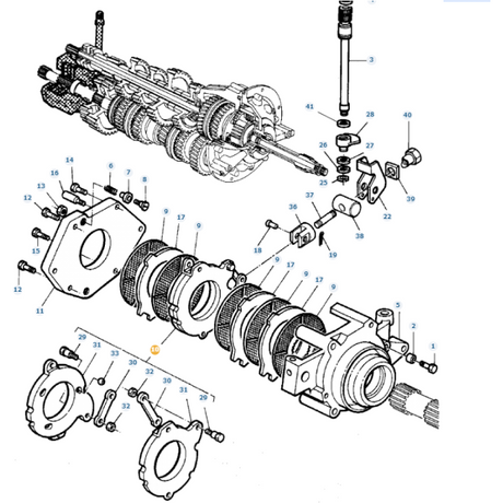 Brake Mechanism - 3617341M2 - Massey Tractor Parts