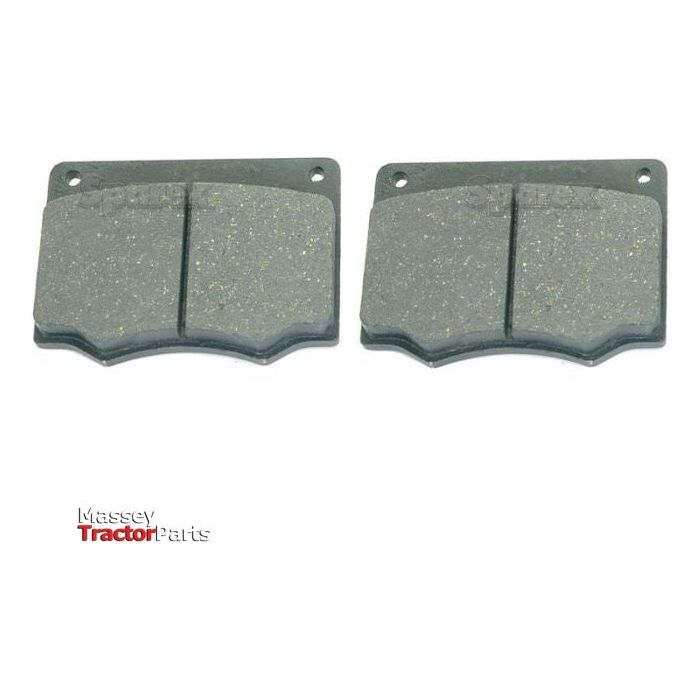 Two rectangular brake pads (Sparex Part No. S.58651) from Sparex, positioned side by side against a white background, showcasing product specifications compatible with Fendt FAVORIT and Sparex tractors.