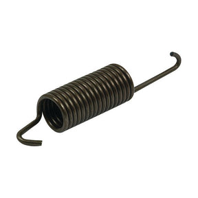 A Sparex Brake Return Spring (Sparex Part No. S.67493) measuring 110mm in length, with hooks on both ends, rests on a white background, perfect for Ford New Holland machinery.
