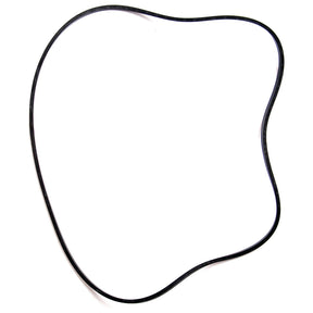 A black, irregularly shaped rubber belt, similar to a Brake Sealing Ring by Sparex (Part No. S.72392), lies on a white background.
