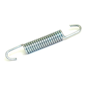 A Brake Shoe Return Spring (Sparex Part No. S.66172), a tightly coiled metal spring with hook ends, is commonly used in Ford New Holland vehicles for their spring drum brake systems.
