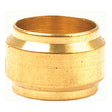 A Sparex Brass Fuel Line Olive, 8mm in diameter (Sparex Part No. S.5139), cylindrical in shape with ridges near both ends, set against a plain white background.