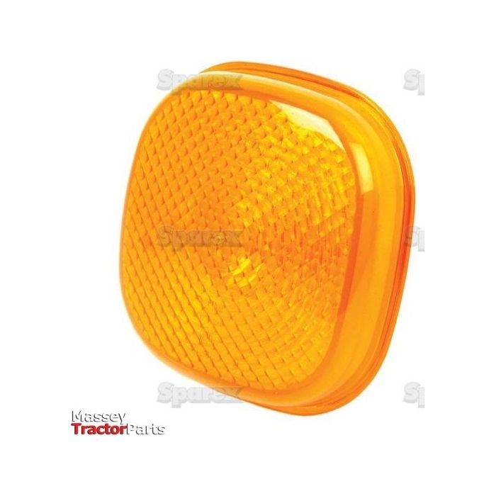 Close-up of an orange polycarbonate tractor light lens with a textured surface, labeled "Sparex" and "Replacement Lens, Fits: S.13095, S.13096 & S.20471 | Sparex Part No.S.22401" in the bottom left corner.