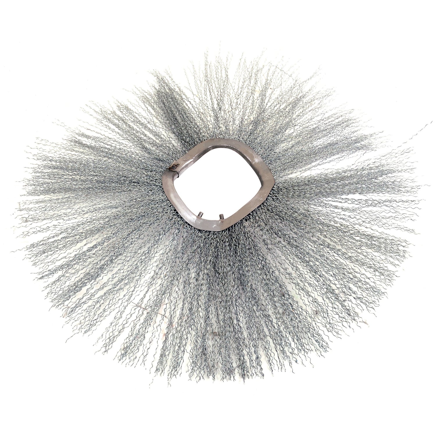 A Brush Section - 560mm x 127mm Convoluted, made of wire with a diamond-shaped central opening and radiating bristles, often utilized in conjunction with other Sparex products (Sparex Part No.S.72252).