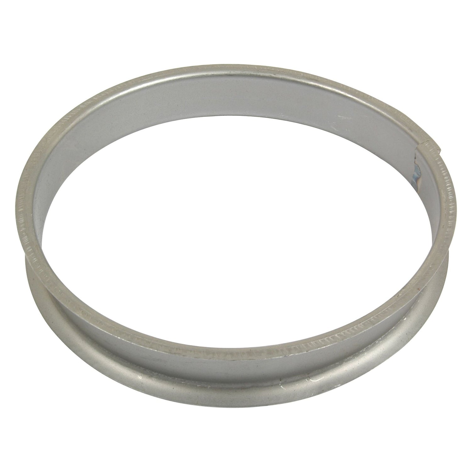 A Smooth, metallic circular ring with a slightly raised edge on one side, specifically designed as the Brush Spacer Ø178mm (7'') x 30mm for McConnel equipment from Sparex, model number S0084 and part number S.59781.