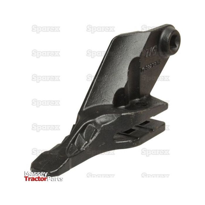 A black metal tractor part with the label "Sparex" and a small logo in the background, compatible with JCB 3CX models, identified as a Bucket Tooth (RH Tooth) with Sparex Part No. S.127947 and designed to replace JCB part number 332C4389.