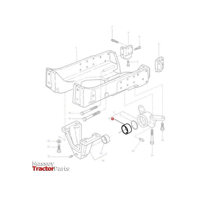 Massey Ferguson Bush - 3384093M1 | OEM | Massey Ferguson parts | Axles & Power Transmission-Massey Ferguson-4WD Parts,Axle Differentials & Components,Axles & Power Train,Farming Parts,Front Axle & Steering,Tractor Parts
